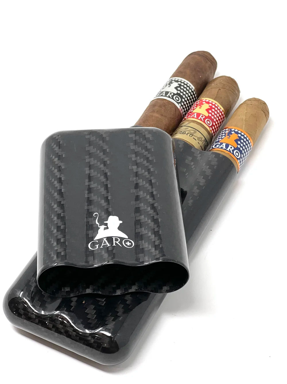 Triple Cigar Carbon Fiber Case